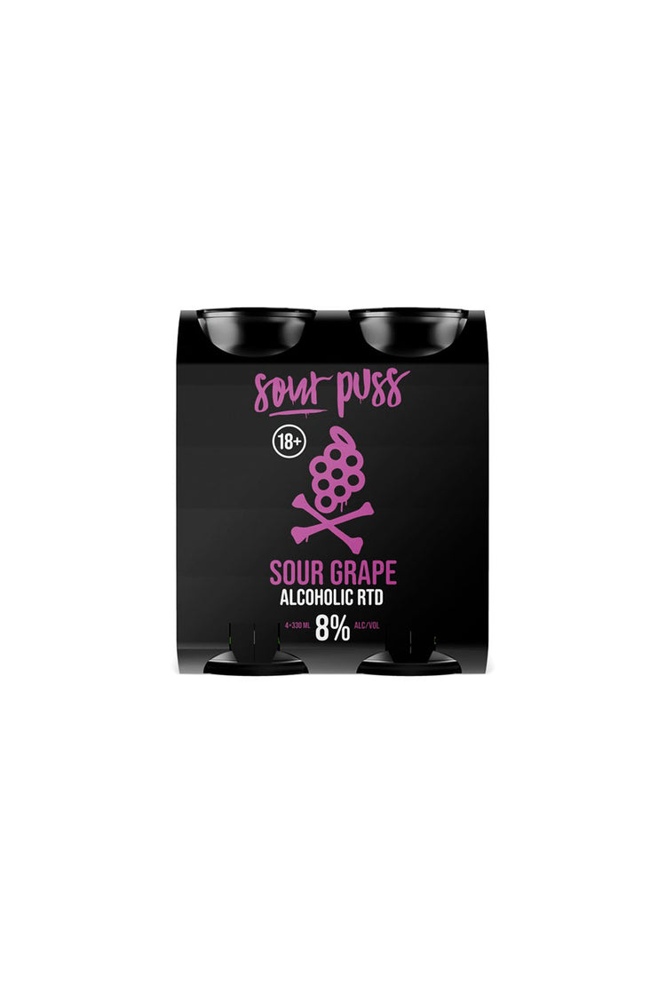 Sour Puss Alcoholic Grape 8% Can 330mL