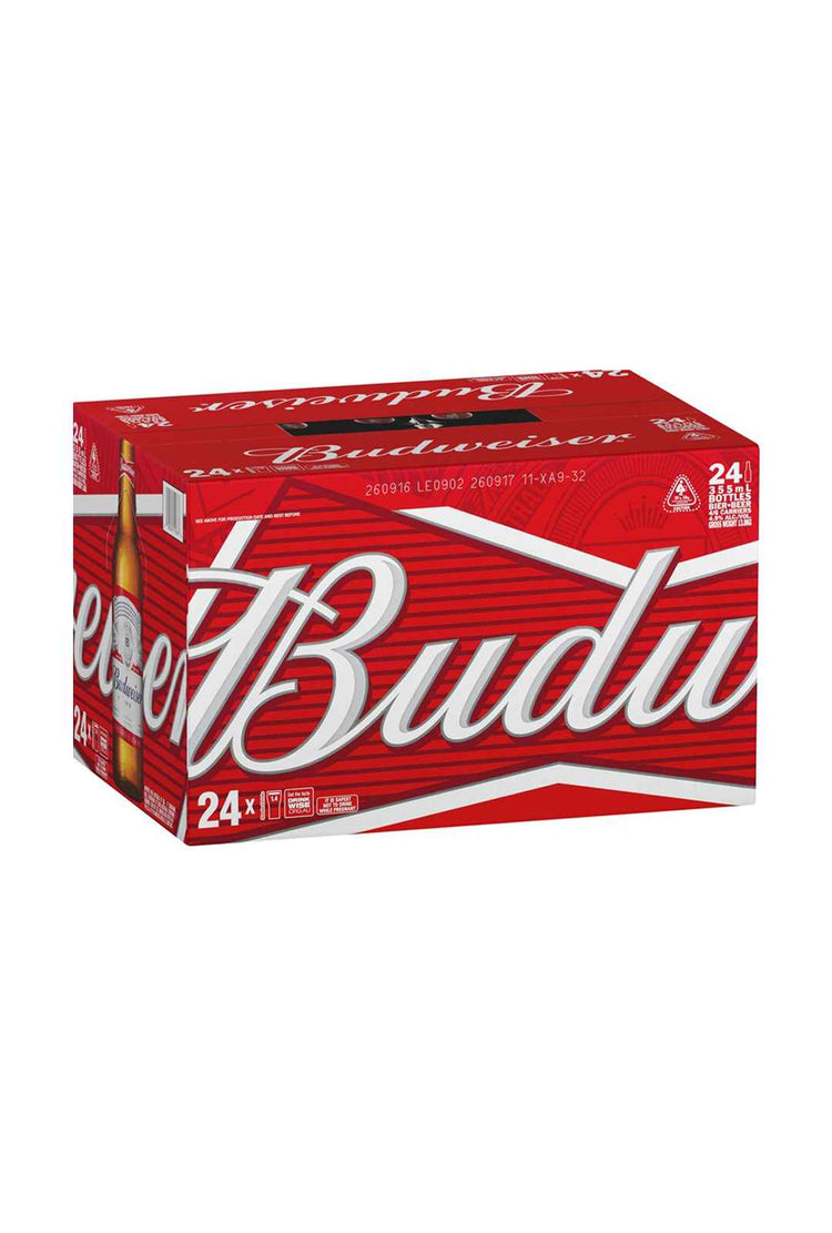 Budweiser Lager Bottle 4.5% 24pack 330ml