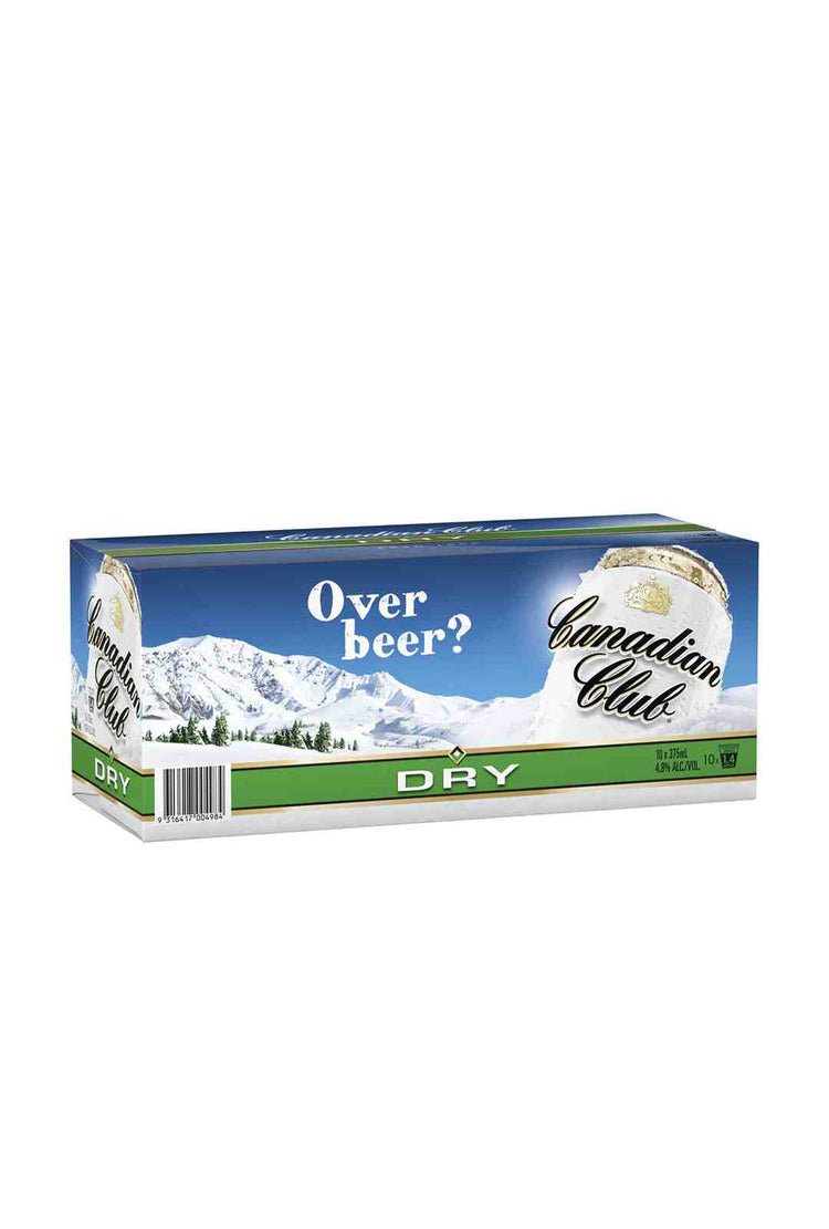 Canadian Club & Dry 10 Pack Can 4.8% 375ml