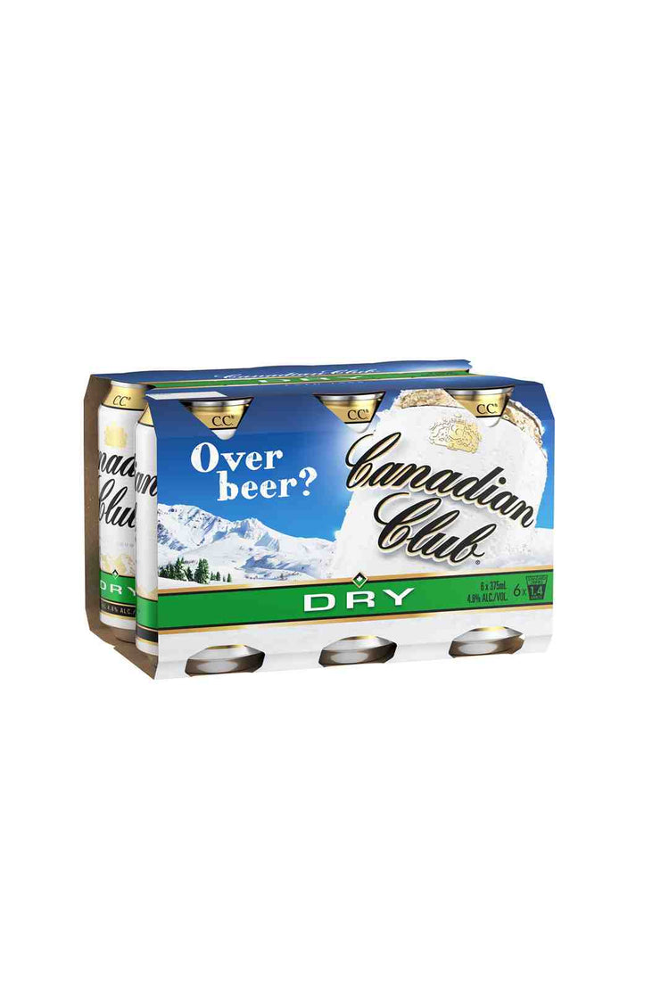 Canadian Club & Dry 6 Pack Can 4.8 % 375ml