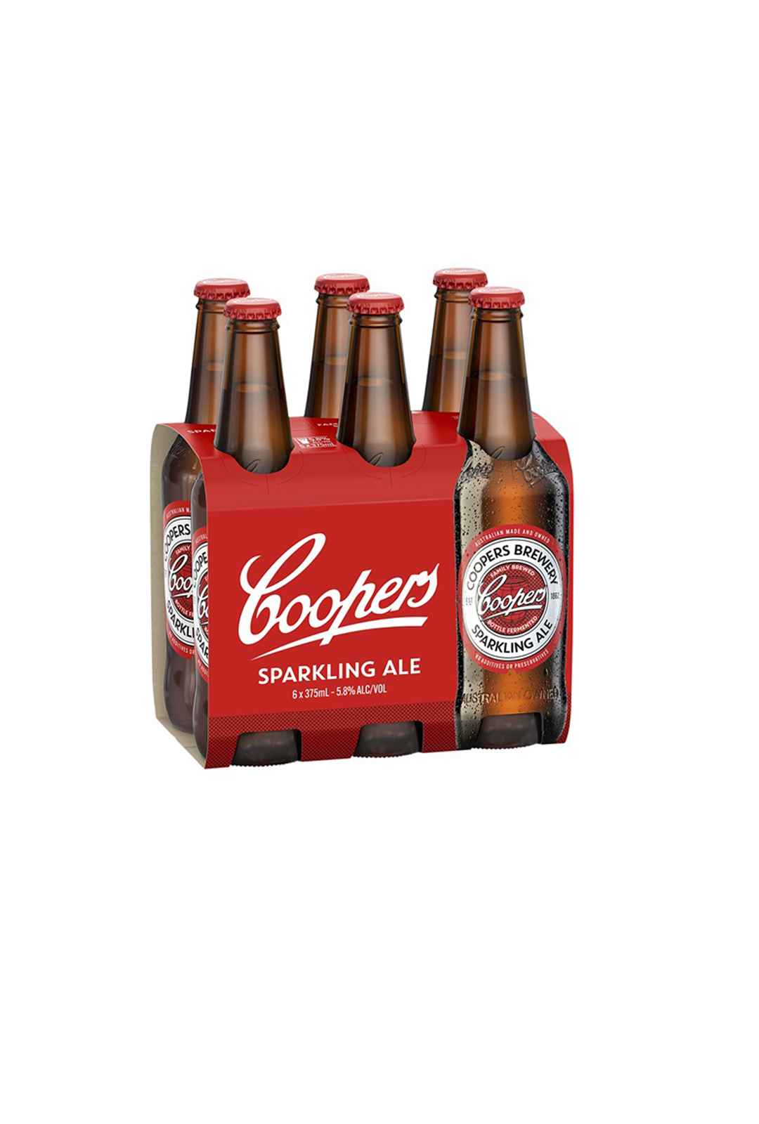 Coopers Sparkling Ale Bottles 5.8% 6pack 375ml