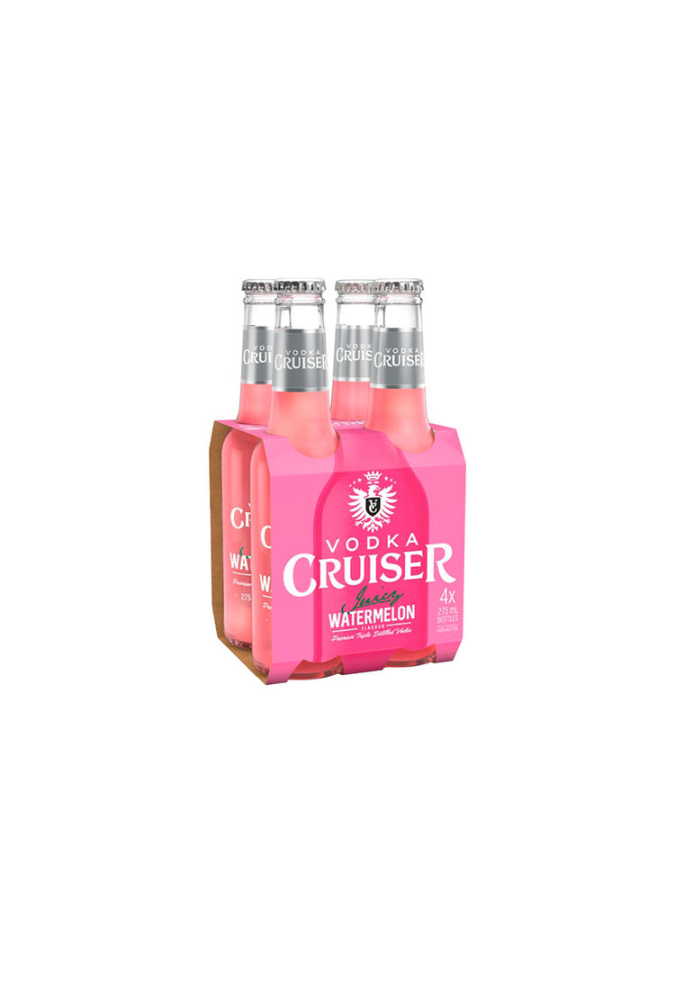 Vodka Cruiser Watermelon 4 Pack 4.6% 275ml Bottles