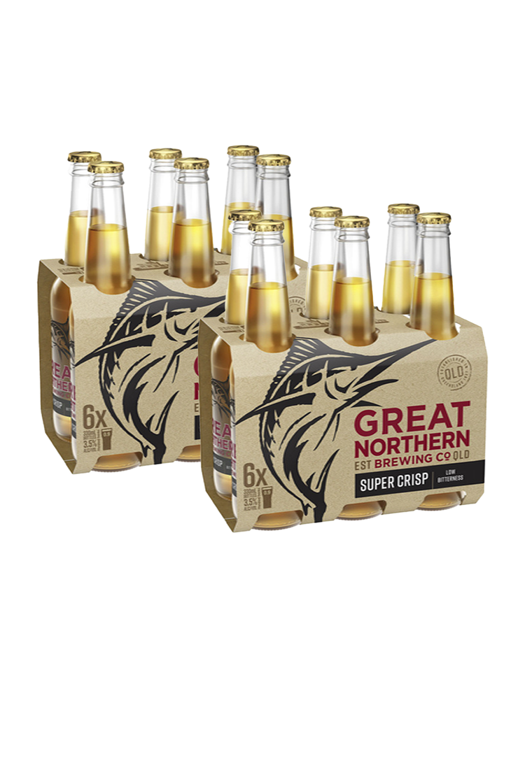 Great Northern Super Crisp Bottles 3.5% 6pack 330ml
