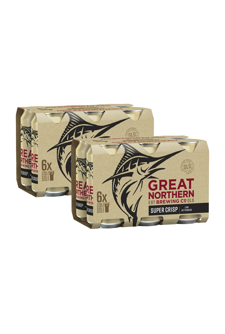 Great Northern Super Crisp Cans 3.5% 6pack 375ml