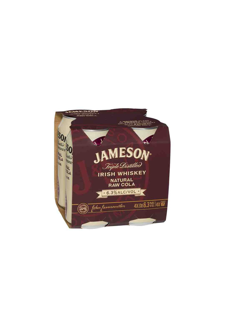 Jameson Raw Cola 6.3% Can 4 Pack 375ml