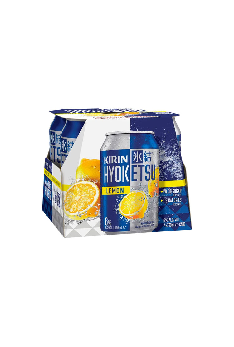 Kirin Hyoketsu Lemon 6% 4 Pack Cans 330mL