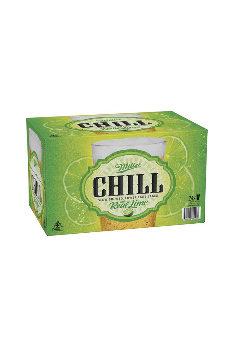 Miller's Chill Lime Bottle 4.0% 24pack 330ml