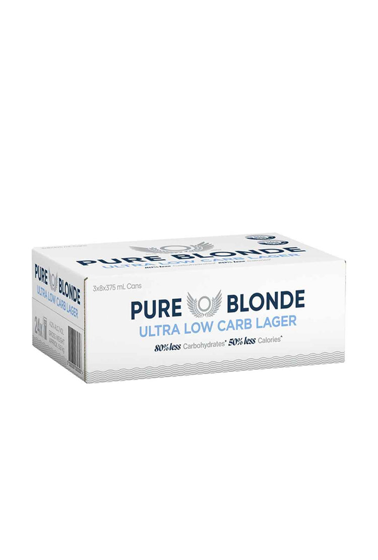 Pure Blond Ultra Low Carb Lager Cans 4.2% 24pack 375ml