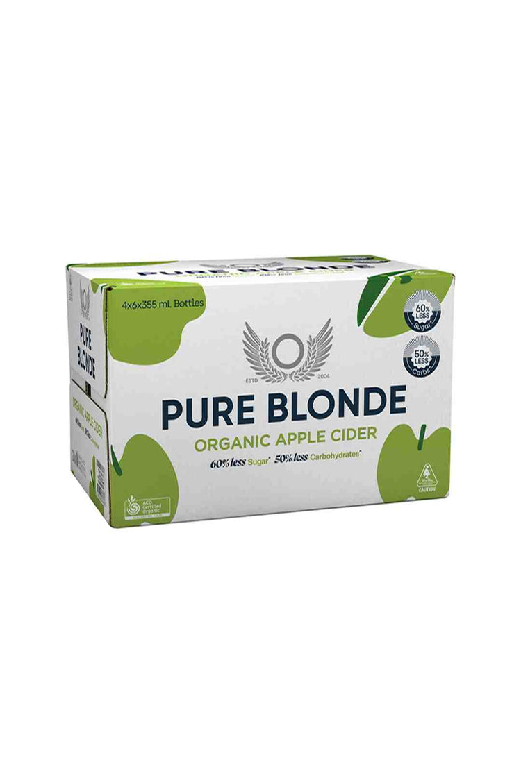 Pure Blond Organic Cider Bottles 4.2% 24pack 355ml