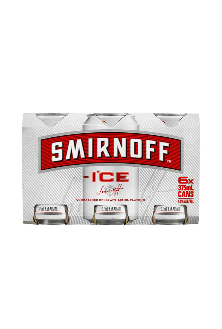 Smirnoff Ice Red Cans 6 Pack 4.5% 375ml Cans