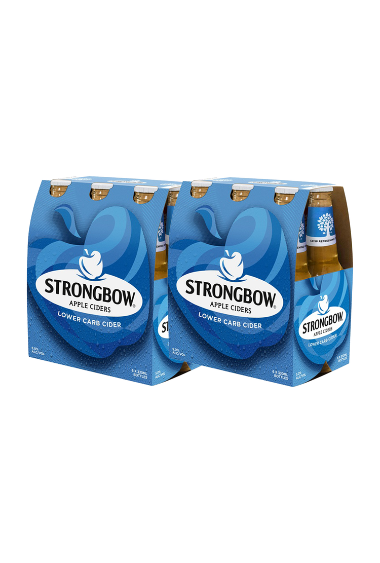 Strongbow Lower Carb Cider Bottles 5.0% 6pack 355mL