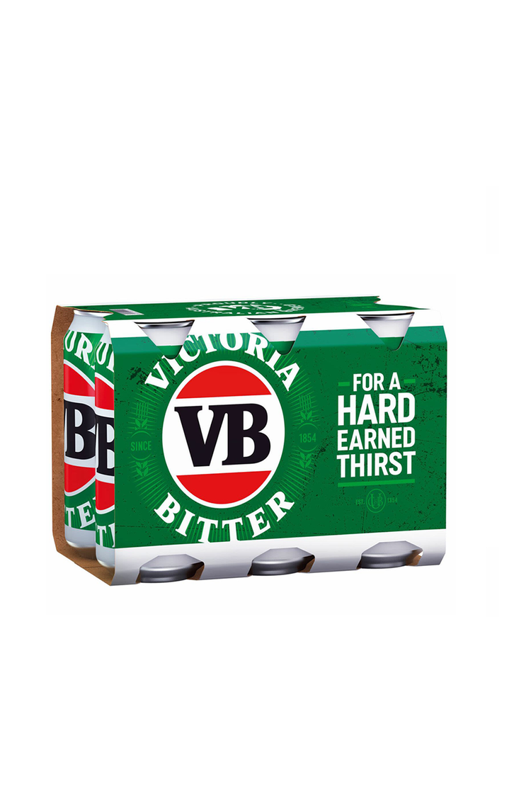 Victoria Bitter Cans 4.9% 6pack 375ml