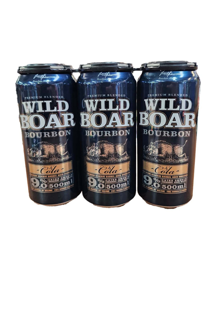 Wild Boar Bourbon & Cola 9% 3pk  500mL Cans